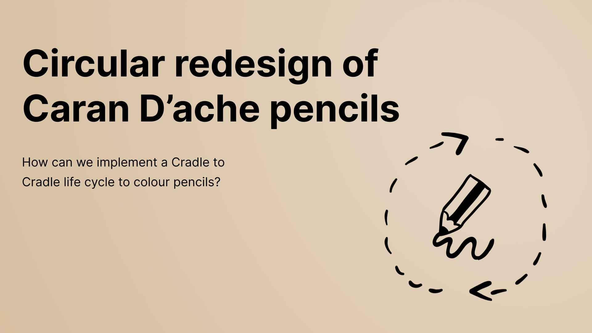Circular redesign of Caran D'ache pencils Project